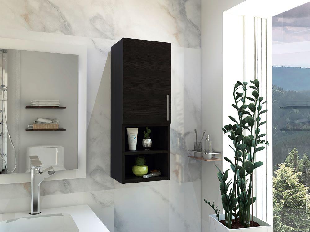GABINETE DE BAÑO APOLIS, WENGUE, CON ESPACIO PARA GUARDAR OBJETOS DE ASEO PERSONAL - Image 3