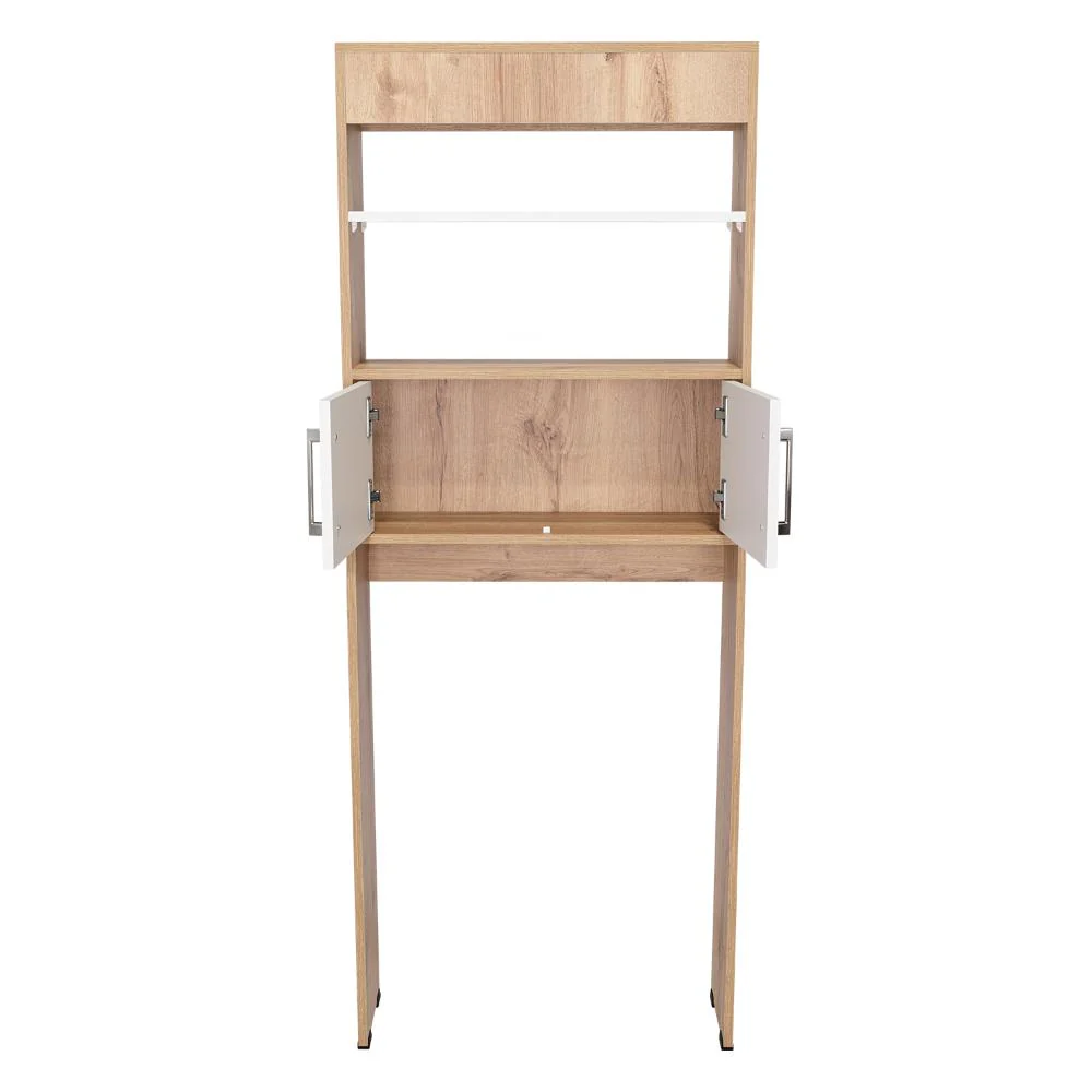 GABINETE DE BAÑO AQUA 5, BLANCO DUQUEZA Y CAFÉ CLARO, CON DOS PUERTAS PARA SU ALMACENAMIENTO - Image 10