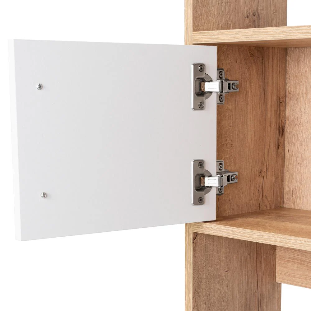 GABINETE DE BAÑO AQUA 5, BLANCO DUQUEZA Y CAFÉ CLARO, CON DOS PUERTAS PARA SU ALMACENAMIENTO - Image 13