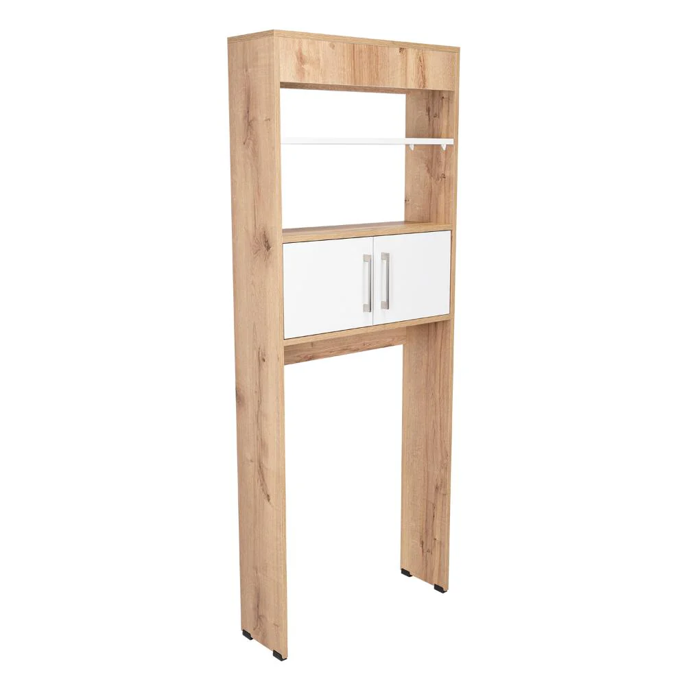 GABINETE DE BAÑO AQUA 5, BLANCO DUQUEZA Y CAFÉ CLARO, CON DOS PUERTAS PARA SU ALMACENAMIENTO - Image 7