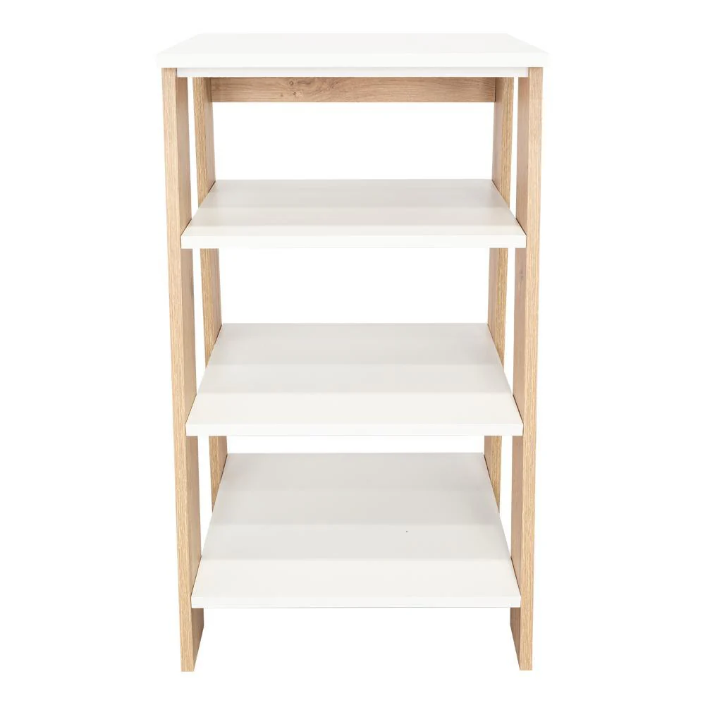 GABINETE DE BAÑO AQUA 3 PEQUEÑO, CAFÉ CLARO Y BLANCO, CON VARIEDAD DE ENTREPAÑOS - Image 5