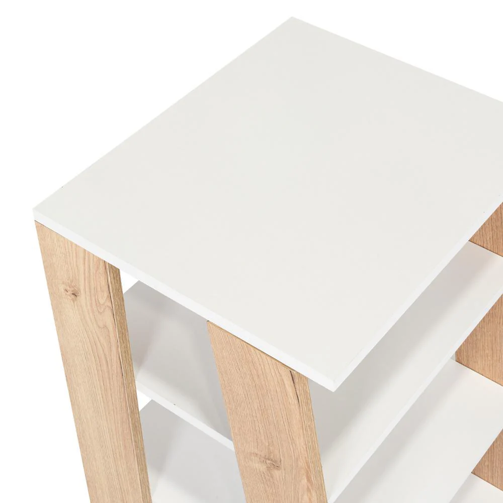 GABINETE DE BAÑO AQUA 3 PEQUEÑO, CAFÉ CLARO Y BLANCO, CON VARIEDAD DE ENTREPAÑOS - Image 6