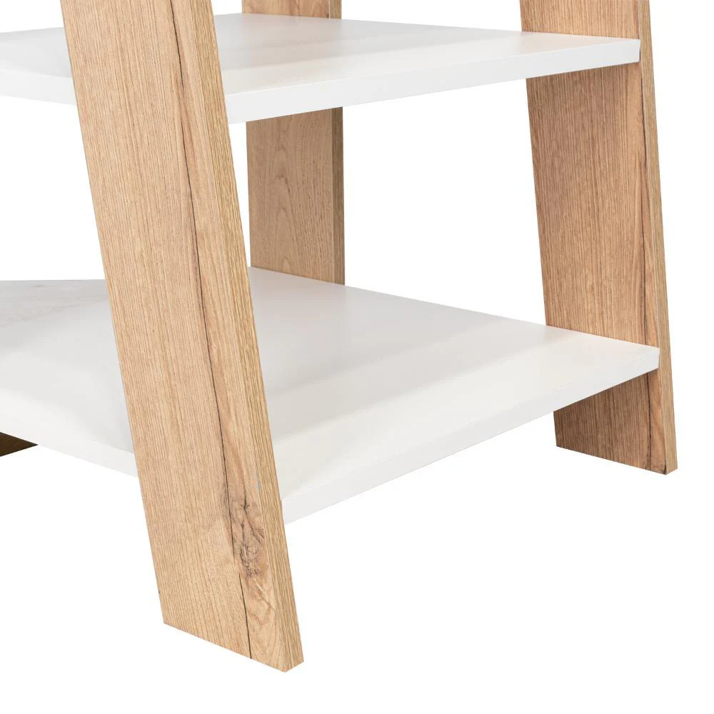 GABINETE DE BAÑO AQUA 3 PEQUEÑO, CAFÉ CLARO Y BLANCO, CON VARIEDAD DE ENTREPAÑOS - Image 8
