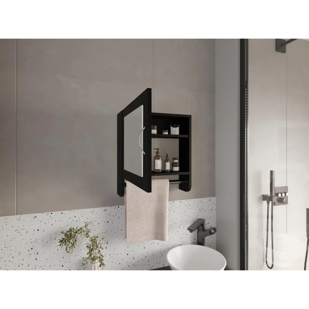 GABINETE DE BAÑO AQUA, WENGUE, INCLUYE ESPEJO ZF - Image 4