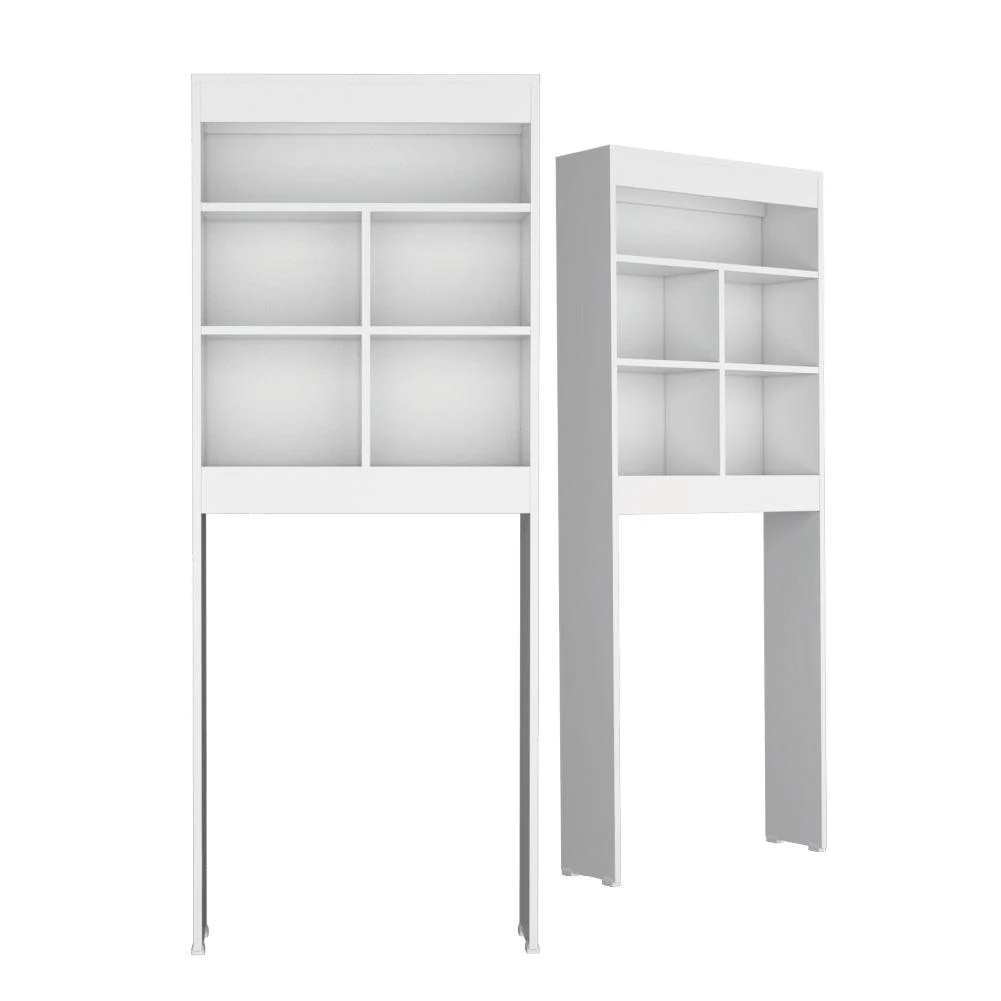 GABINETE DE BAÑO BABEL, BLANCO, AMPLIOS ESPACIOS PARA COLOCAR OBJETOS DECORATIVOS X2