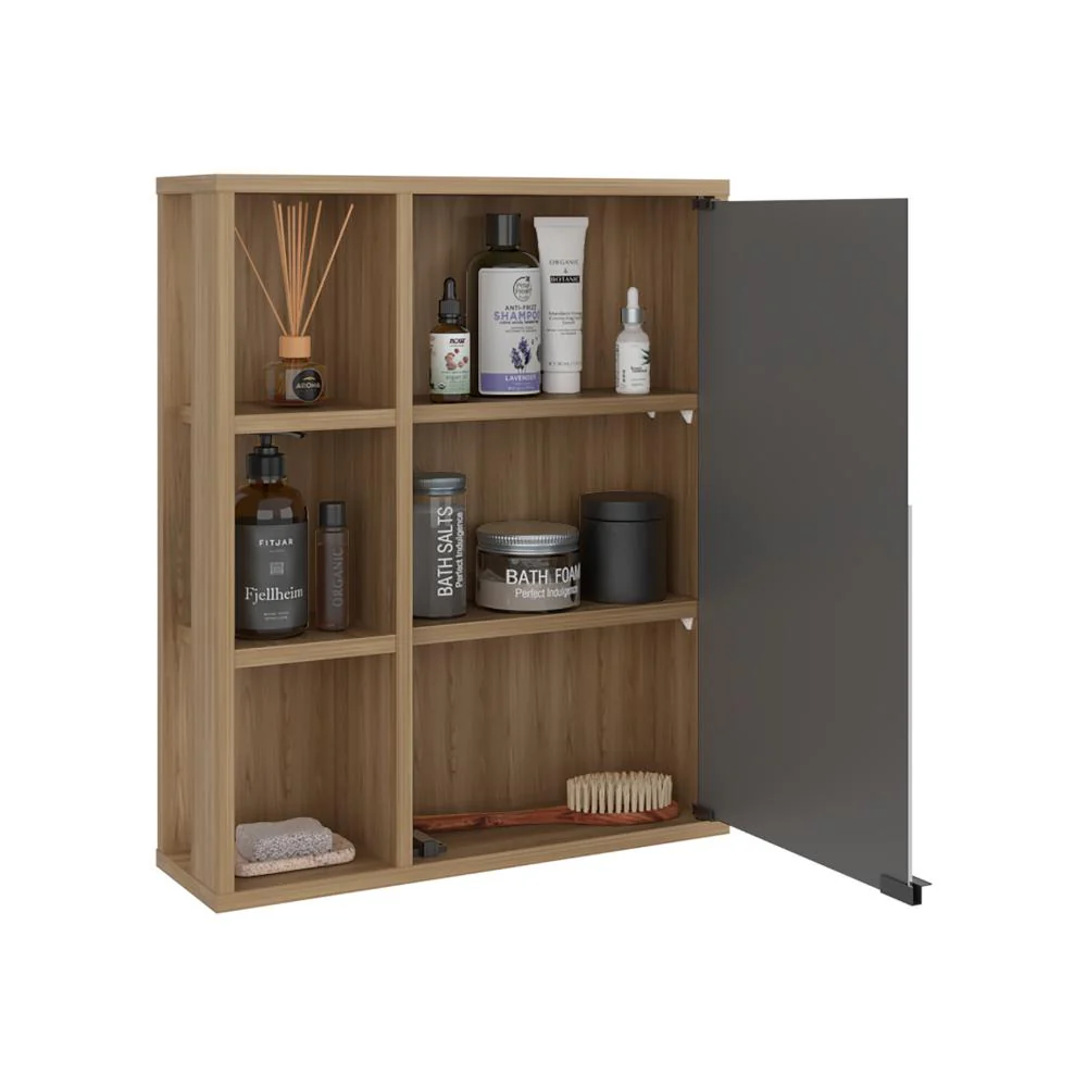 GABINETE DE BAÑO BERKEL, FRESNO EUROPEO, CON ESPECIO PARA GUARDAR OBJETOS DE ASEO PERSONAL - Image 2