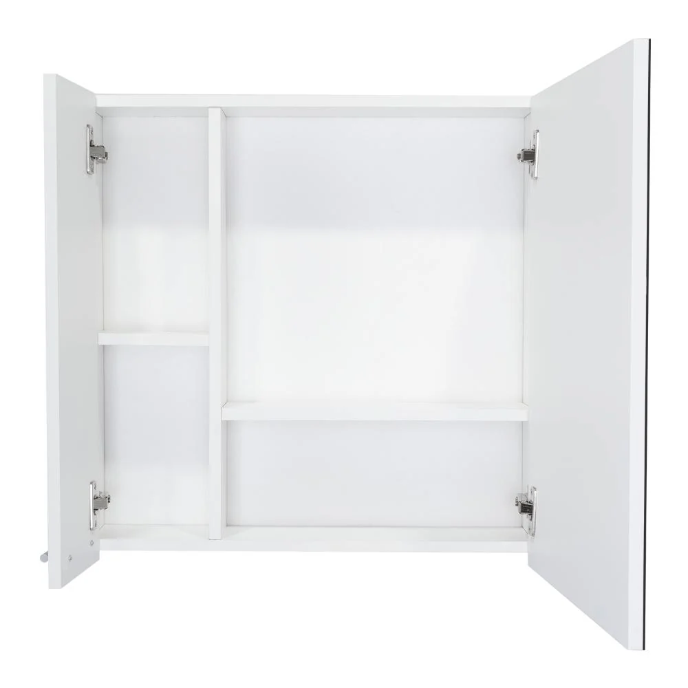 GABINETE DE BAÑO DEPP, BLANCO, CON ESPEJO BISELADO DE BUEN TAMAÑO Y VARIOS ENTREPAÑOS - Image 8