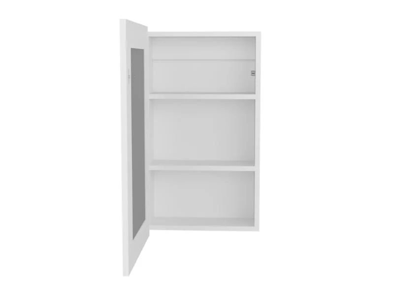 GABINETE DE BAÑO CARY, BLANCO, CON PUERTA ESPEJO Y TRES ENTREPAÑOS ZF - Image 4