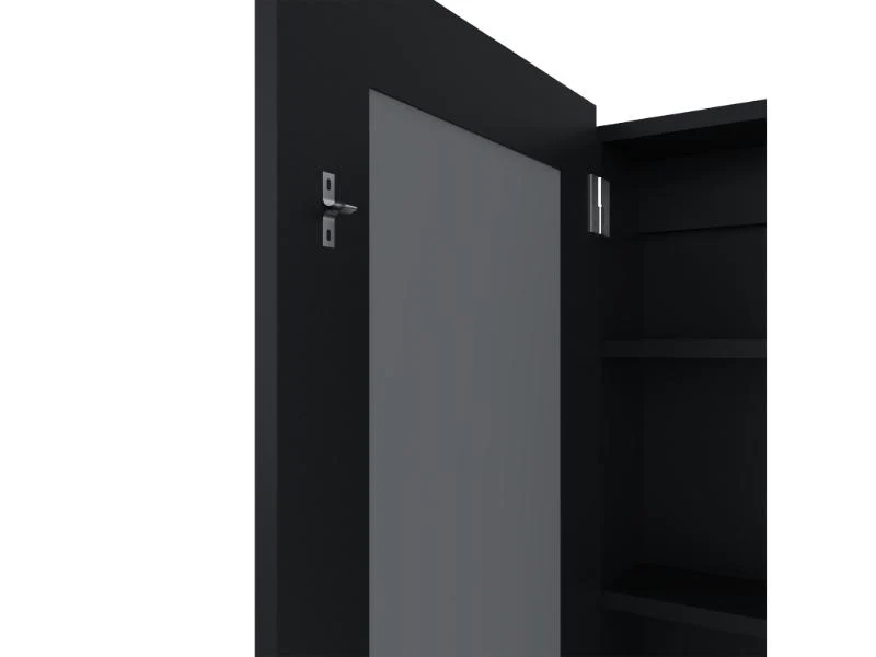 GABINETE DE BAÑO CARY, WENGUE, CON PUERTA ESPEJO Y TRES ENTREPAÑOS ZF - Image 5