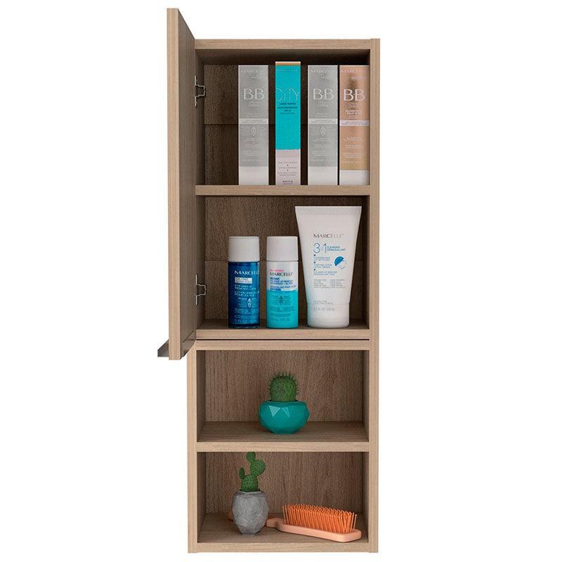 GABINETE DE BAÑO CIRO, BEIGE, CON PUERTA Y CUANTRO ENTREPAÑOS - Image 2