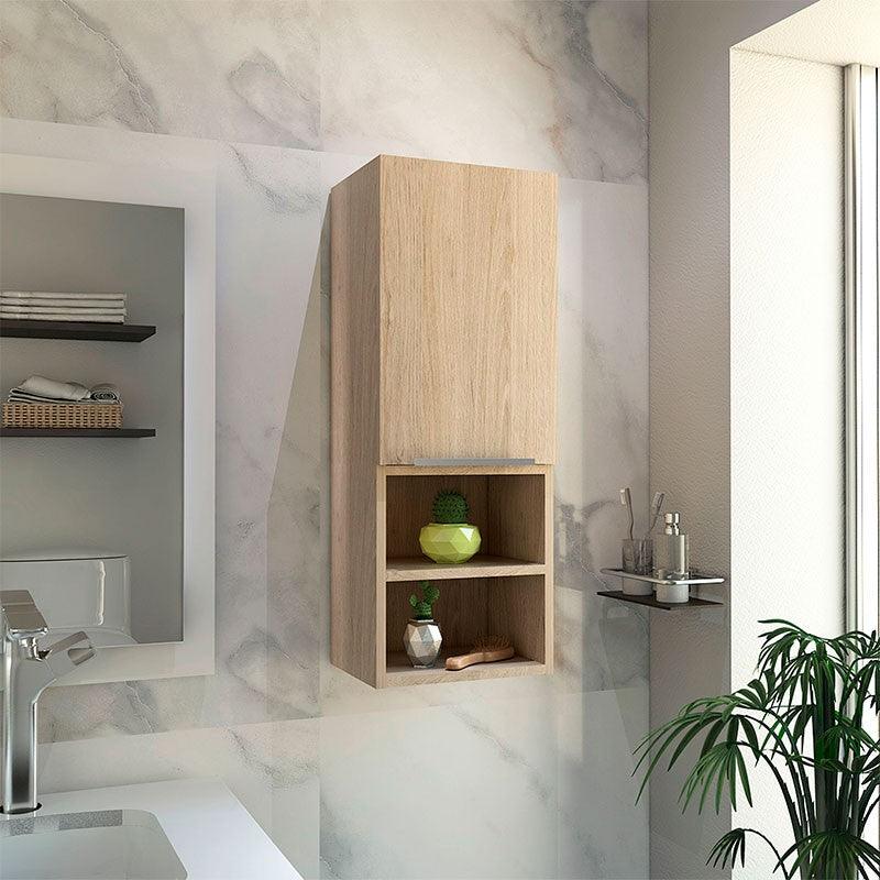 GABINETE DE BAÑO CIRO, BEIGE, CON PUERTA Y CUANTRO ENTREPAÑOS - Image 3