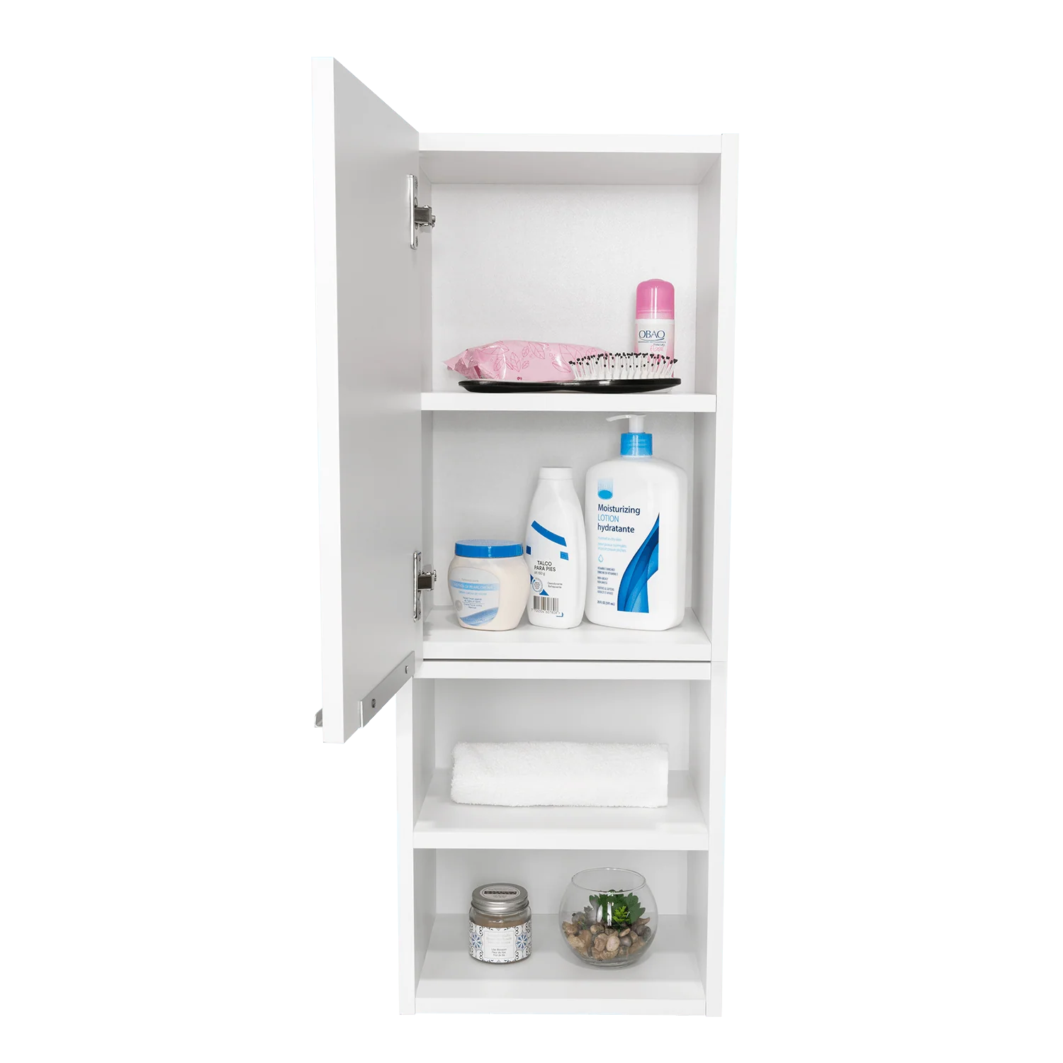 GABINETE DE BAÑO CIRO, BLANCO, CON AMPLIO ESPACIO PARA GUARDAR OBJETOS DE ASEO PERSONA - Image 3