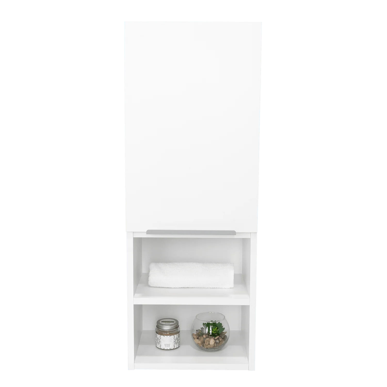 GABINETE DE BAÑO CIRO, BLANCO, CON AMPLIO ESPACIO PARA GUARDAR OBJETOS DE ASEO PERSONA - Image 4