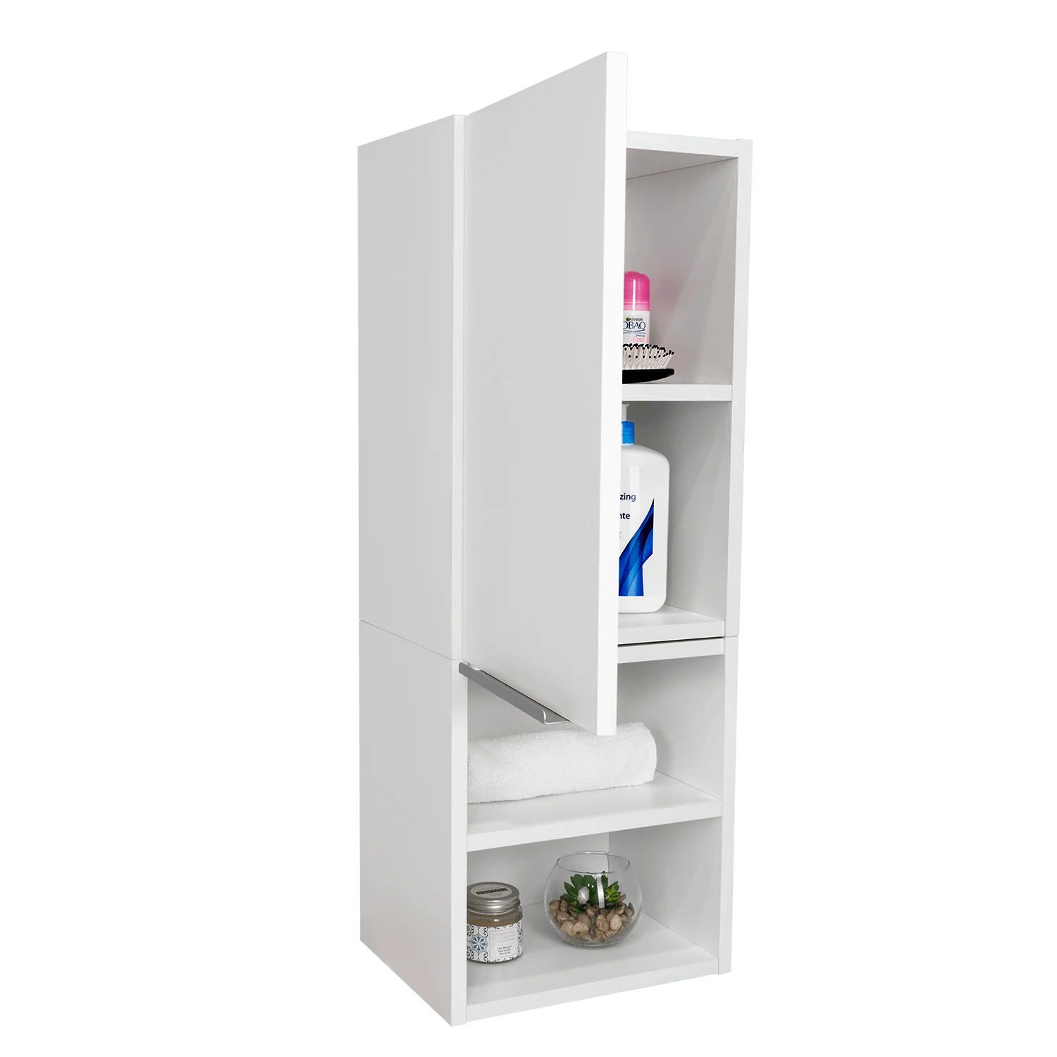 GABINETE DE BAÑO CIRO, BLANCO, CON AMPLIO ESPACIO PARA GUARDAR OBJETOS DE ASEO PERSONA - Image 5