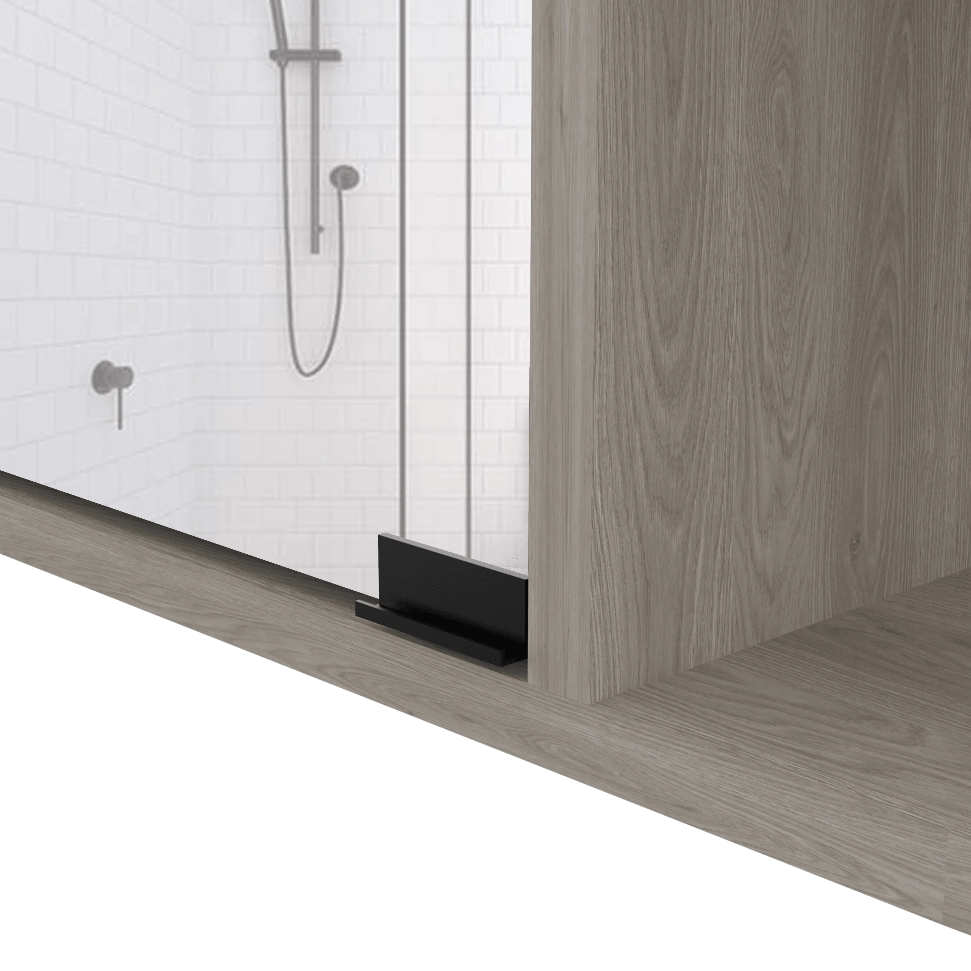 GABINETE DE BAÑO DELIO, HUMO, CON UNA PUERTA DE ESPEJO ABATIBLE Y SEIS ENTREPAÑOS ZF - Image 8