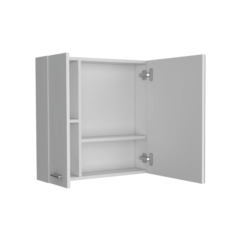 GABINETE DE BAÑO DEPP, BLANCO, CON PUERTA ESPEJO BISELADO Y DOS ENTREPAÑOS ZF - Image 5
