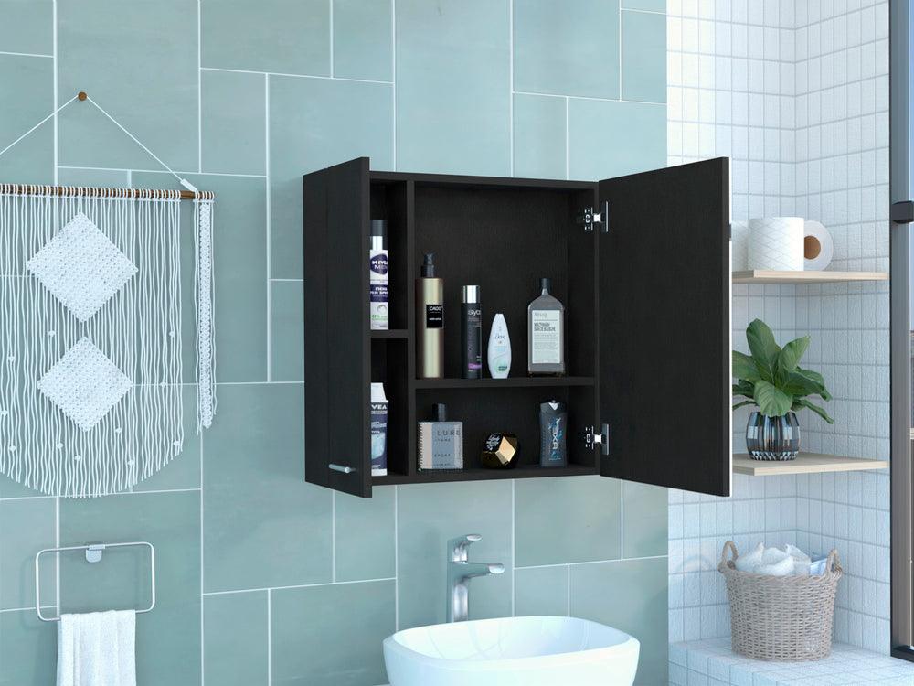 GABINETE DE BAÑO DEPP, WENGUE, CON PUERTA ESPEJO BISELADO Y DOS ENTREPAÑOS ZF - Image 6