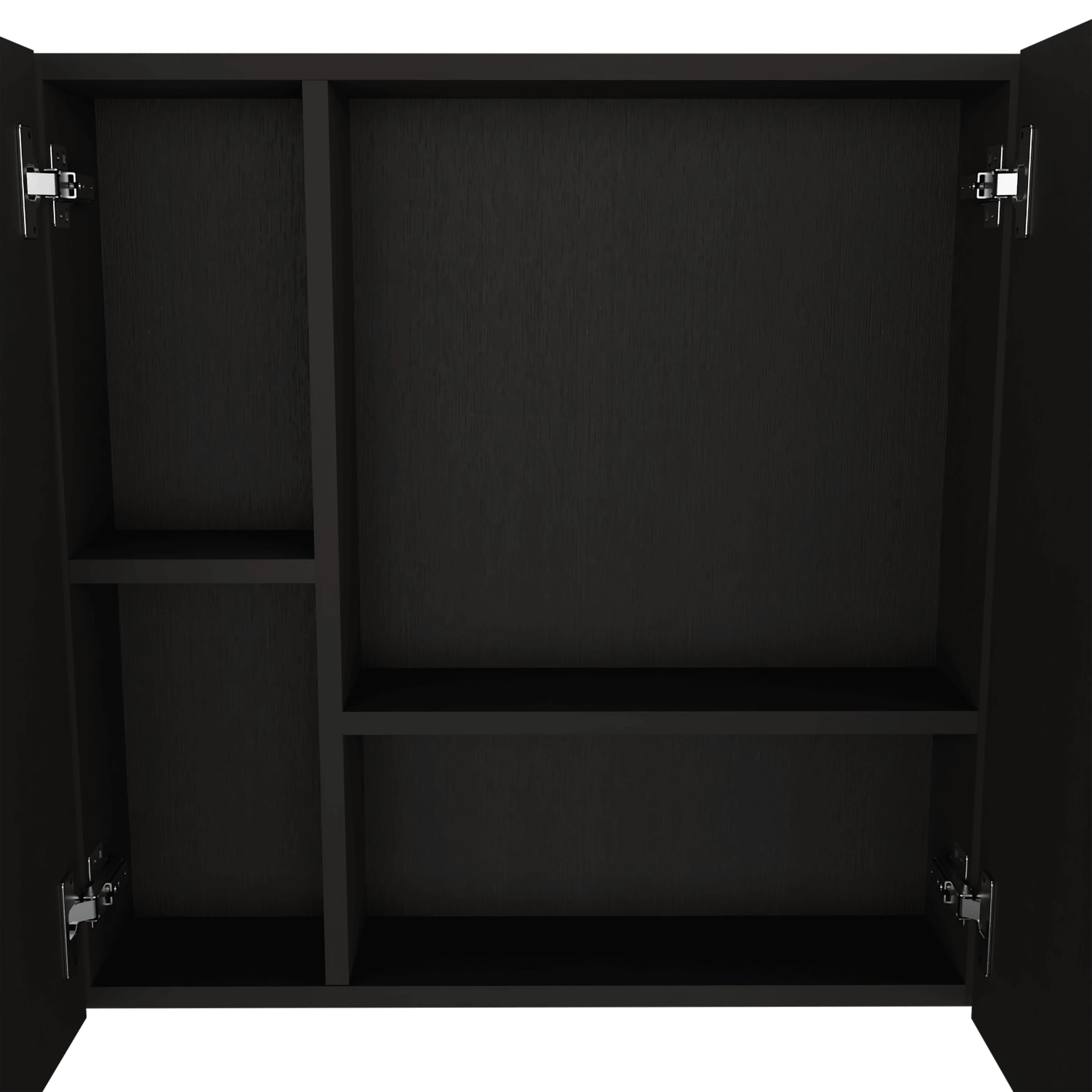 GABINETE DE BAÑO DEPP, WENGUE, CON PUERTA ESPEJO BISELADO Y DOS ENTREPAÑOS ZF - Image 9