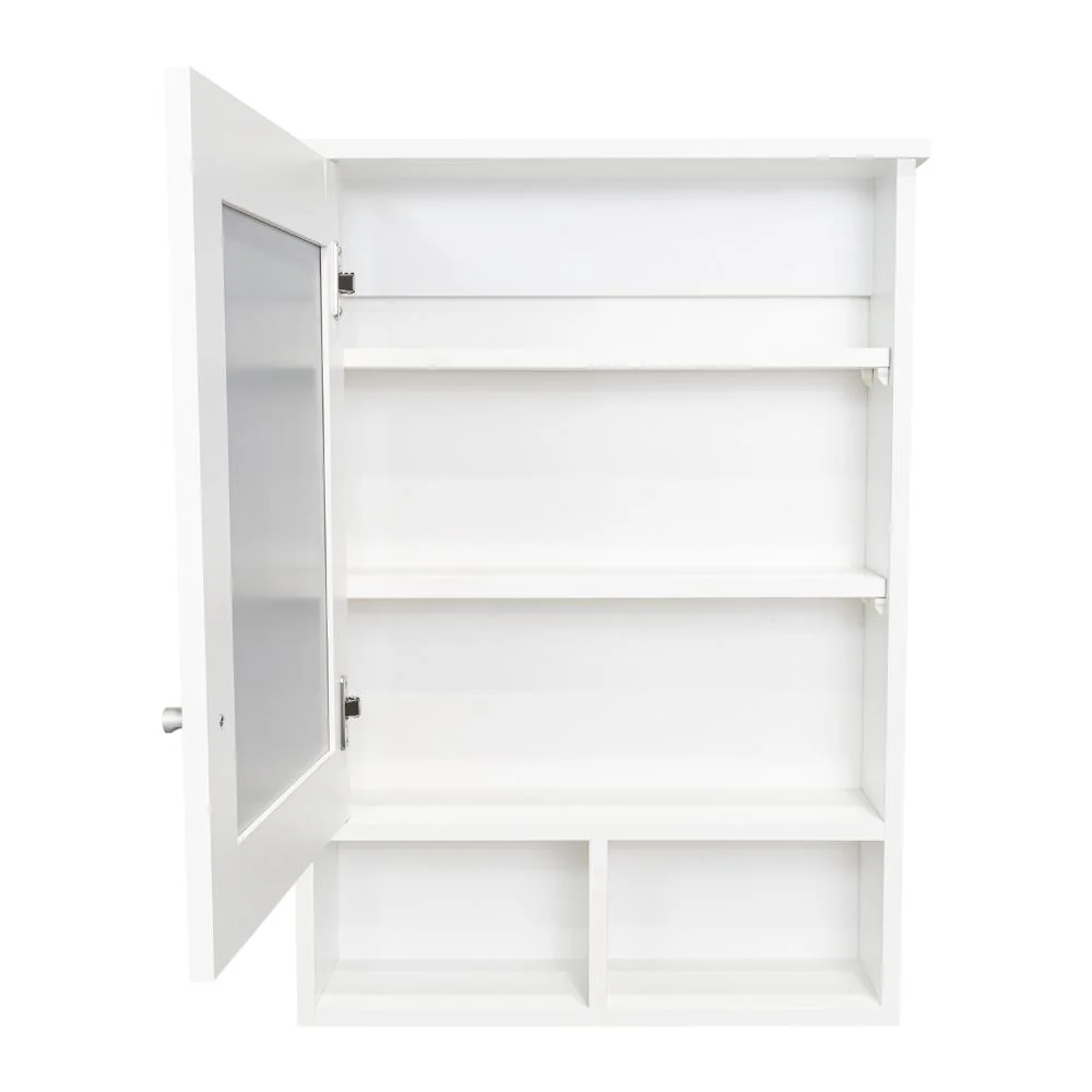 GABINETE DE BAÑO EGEO, BLANCO, CON PUERTA ESPEJO Y TRES ENTREPAÑOS PARA UBICAR OBJETOS - Image 10