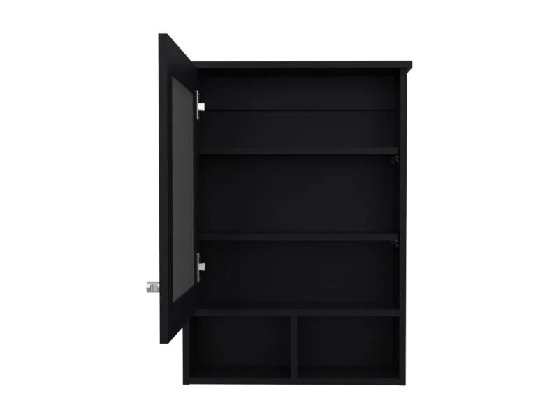 GABINETE DE BAÑO EGEO, WENGUE, CON PUERTA ESPEJO Y TRES ENTREPAÑOS PARA UBICAR OBJETOS ZF - Image 6