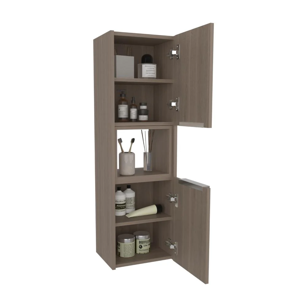 Gabinete de Baño Kairoz, Bardolino, Con dos puertas abatibles y cinco entrepaños ZF