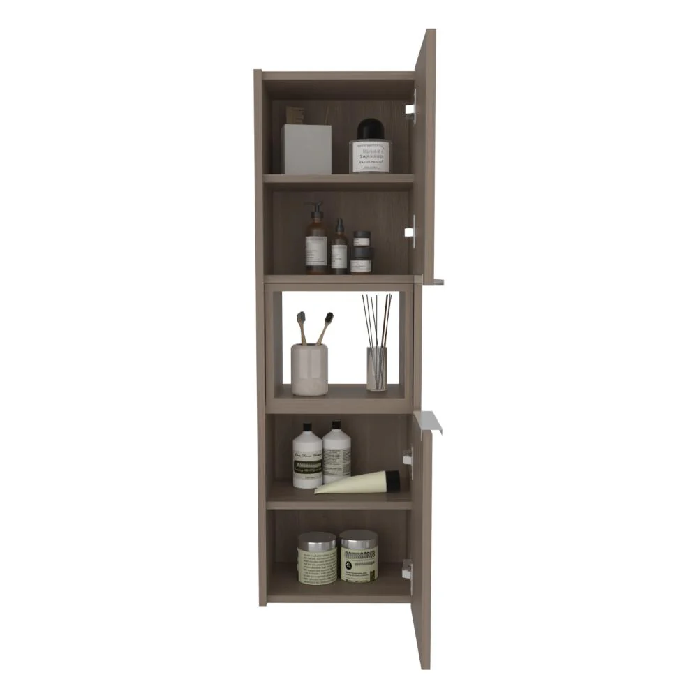 Gabinete de Baño Kairoz, Bardolino, Con dos puertas abatibles y cinco entrepaños ZF - Image 2