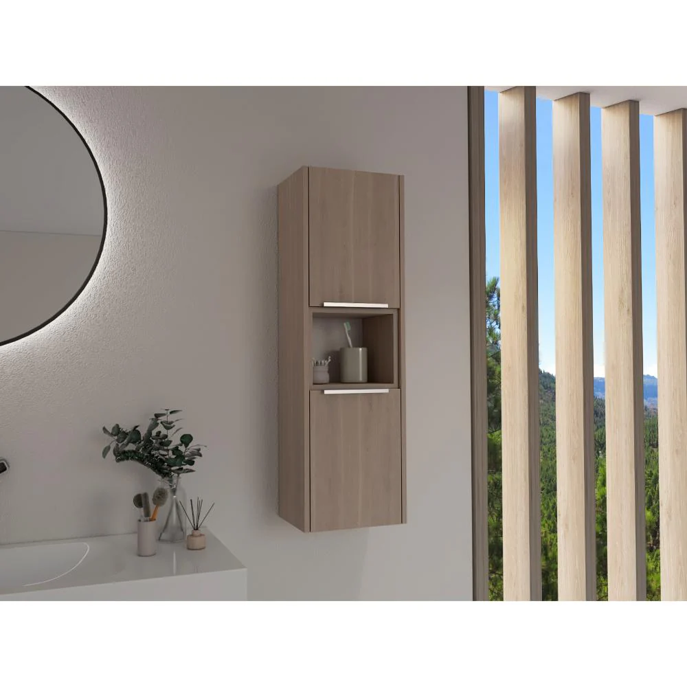 Gabinete de Baño Kairoz, Bardolino, Con dos puertas abatibles y cinco entrepaños ZF - Image 3