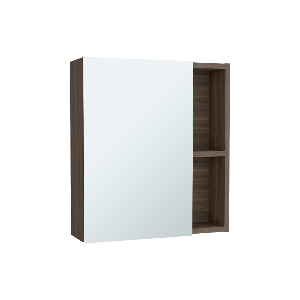 GABINETE DE BAÑO LABELL, MILAN, CON PUERTA ESPEJO Y ENTREPAÑOS