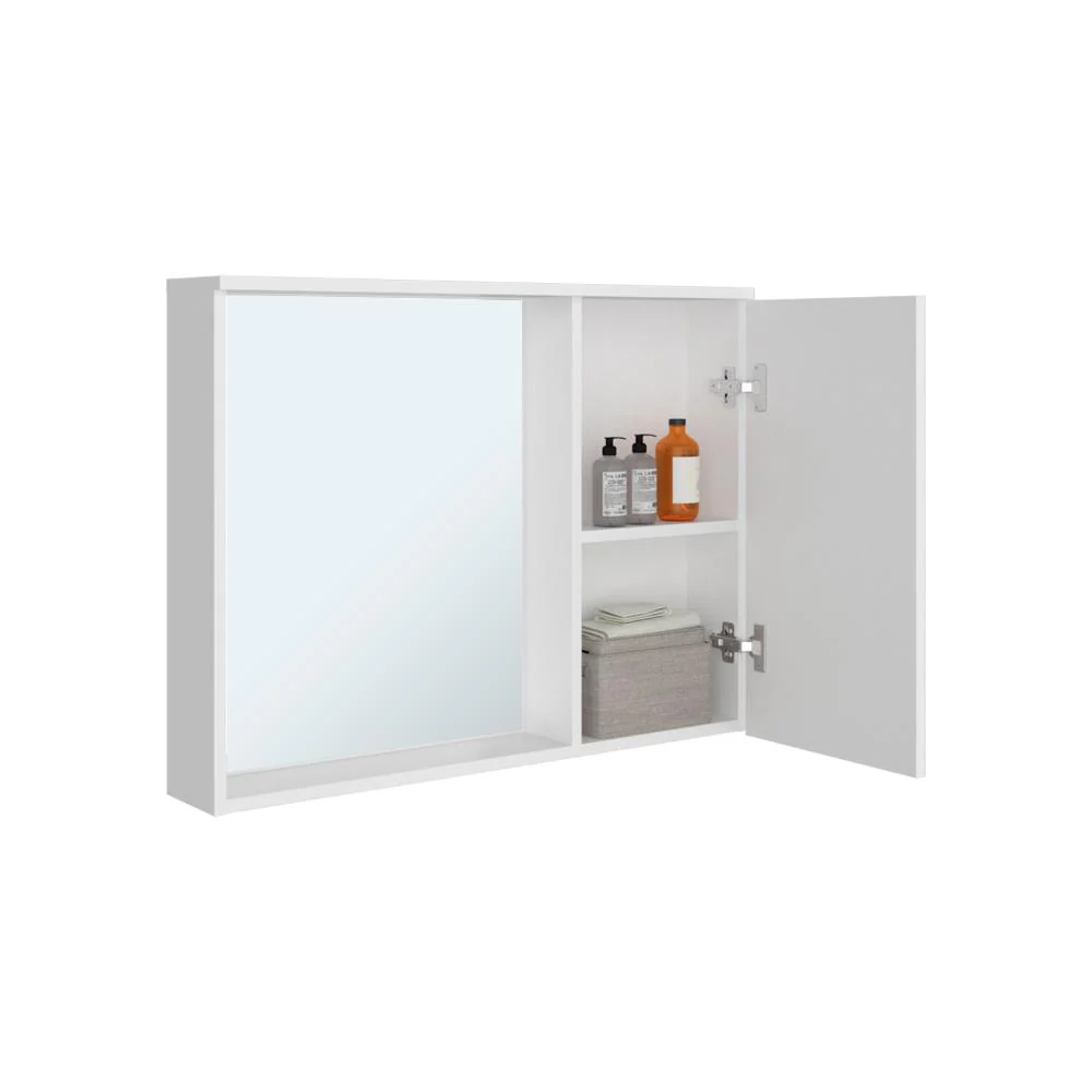 Gabinete De Baño Lagoa, Blanco, Con espacio para guardar objetos de aseo personal ZF