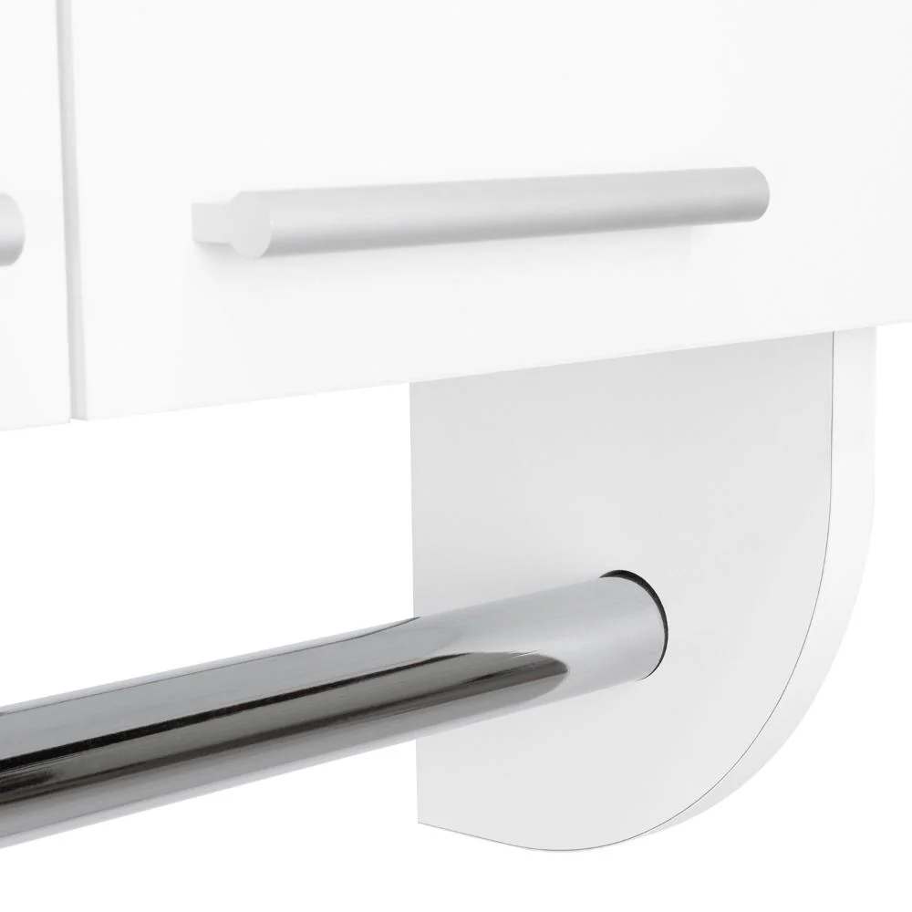 GABINETE DE BAÑO LUPEK, BLANCO, CON TUBO Y MANIJA METÁLICAS - Image 12
