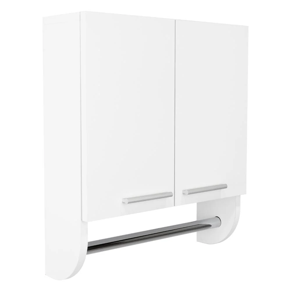 GABINETE DE BAÑO LUPEK, BLANCO, CON TUBO Y MANIJA METÁLICAS - Image 7