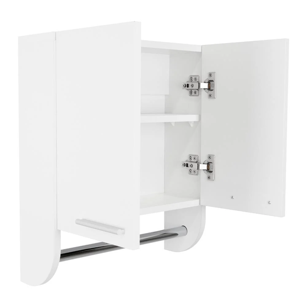 GABINETE DE BAÑO LUPEK, BLANCO, CON TUBO Y MANIJA METÁLICAS - Image 8
