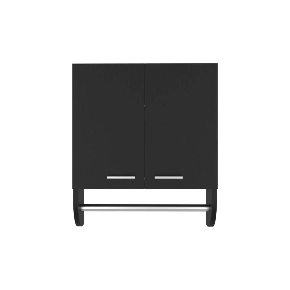 GABINETE DE BAÑO LUPEK, WENGUE, CON TUBO Y MANIJA METÁLICAS ZF - Image 5