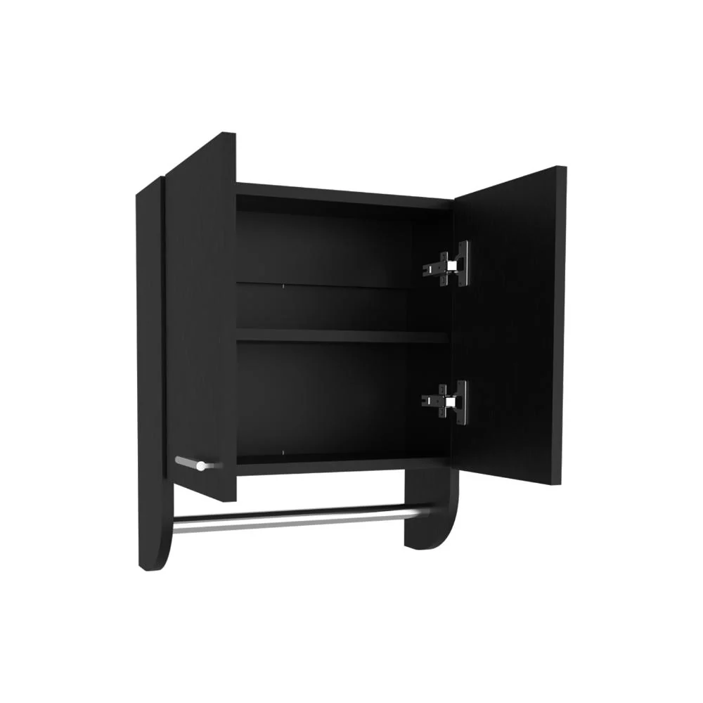 GABINETE DE BAÑO LUPEK, WENGUE, CON TUBO Y MANIJA METÁLICAS ZF - Image 6