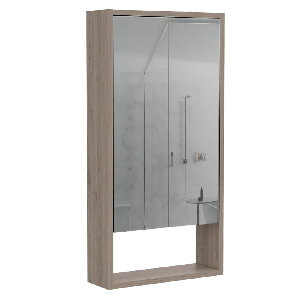 GABINETE DE BAÑO MERÍN, HUMO, CON ESPEJO Y TRES ENTREPAÑOS   X2 - Image 6