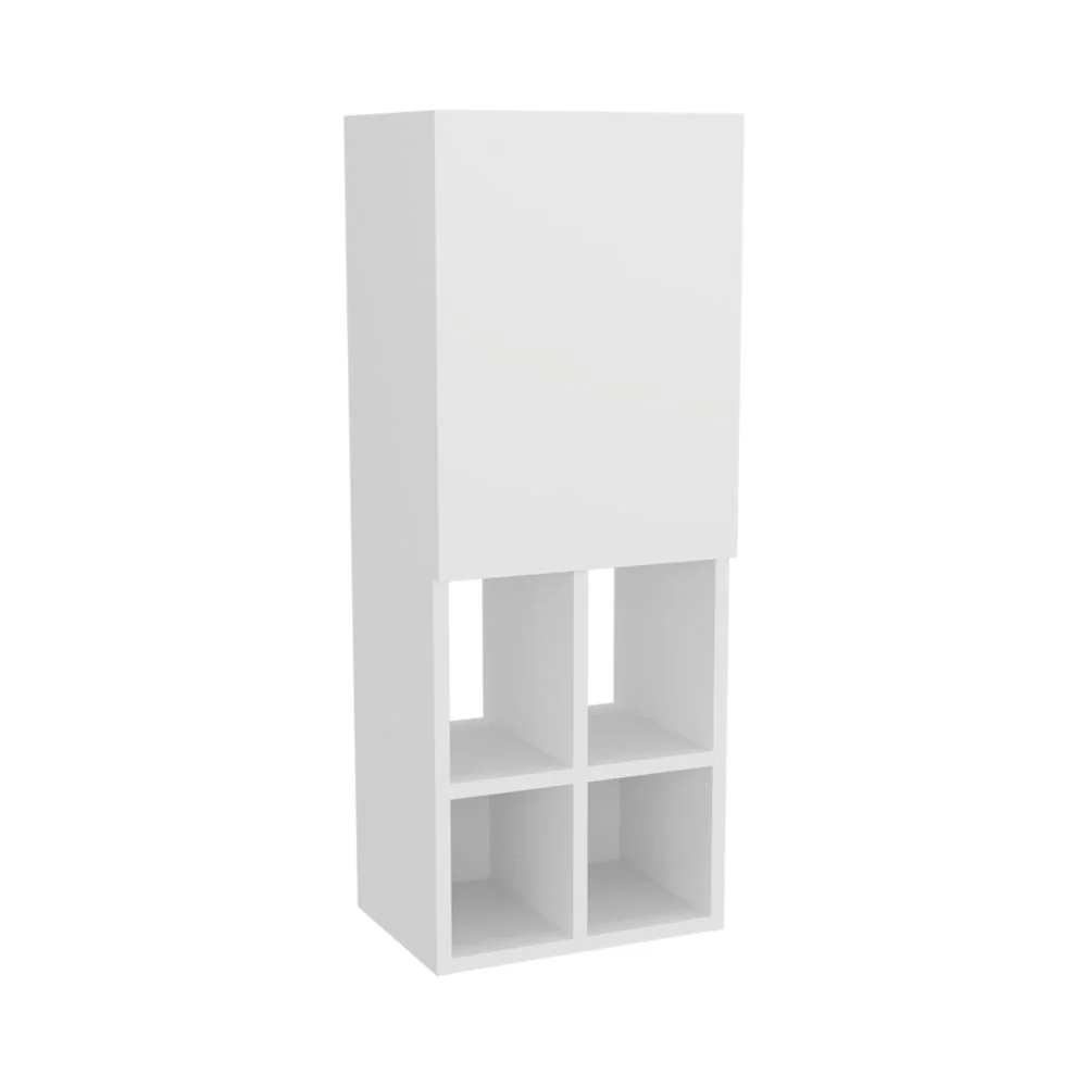 GABINETE DE BAÑO NIWOT, BLANCO DUQUEZA, CON TRES ENTREPAÑOS Y COMPARTIMENTOS PARA ALMACENAR OBJETOS ZF - Image 5