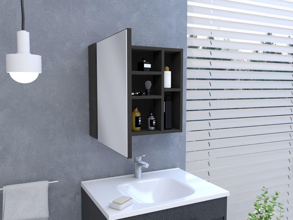GABINETE DE BAÑO, OMAINA, WENGUE, CON AMPLIO ESPACIO PARA GUARDAR OBJETOS DE ASEO ZF - Image 6