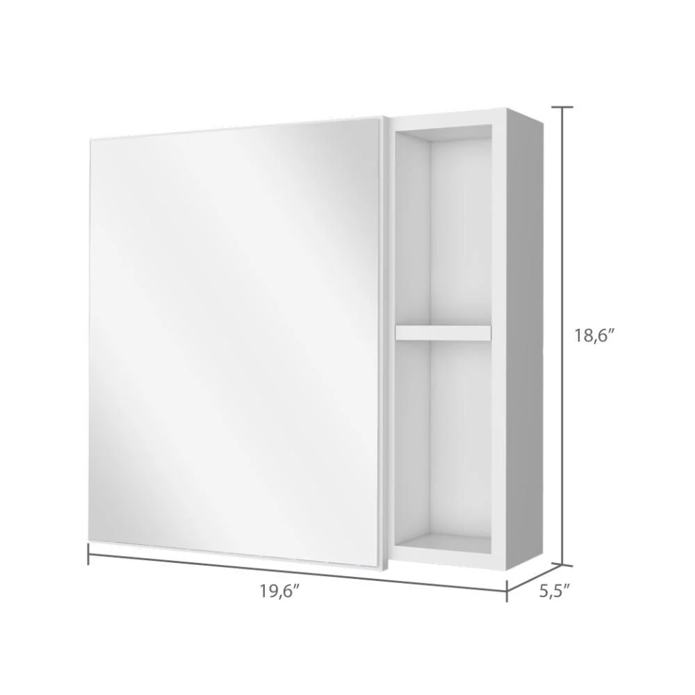 GABINETE DE BAÑO OMAN, BLANCO, CON UN ESPEJO Y FACIL INSTALACION ZF - Image 11