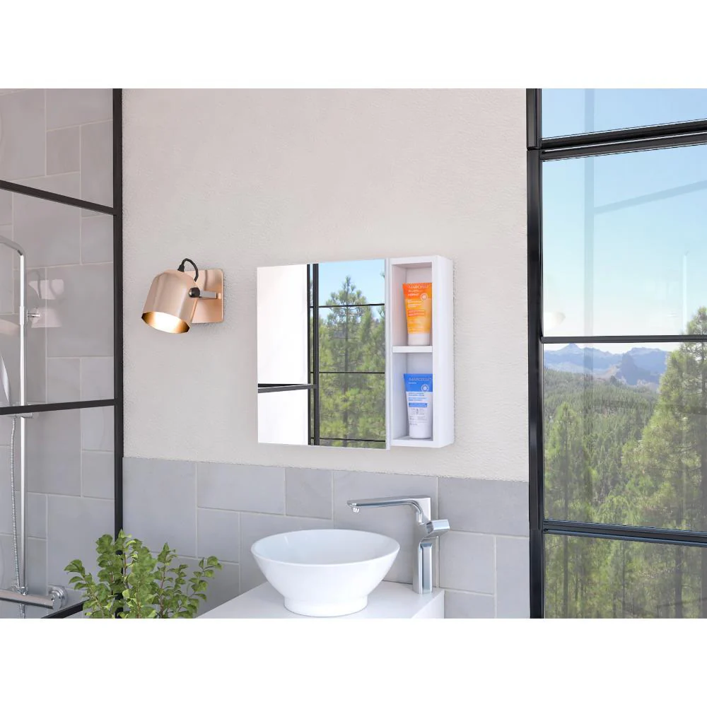 GABINETE DE BAÑO OMAN, BLANCO, CON UN ESPEJO Y FACIL INSTALACION ZF - Image 3