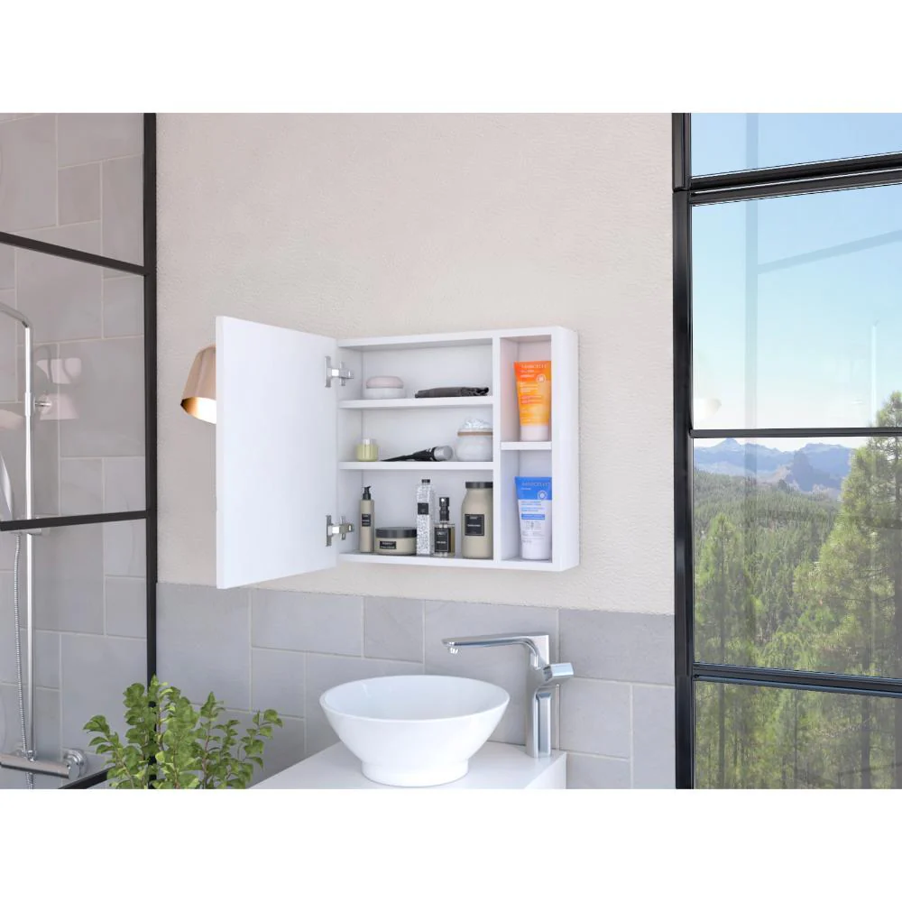 GABINETE DE BAÑO OMAN, BLANCO, CON UN ESPEJO Y FACIL INSTALACION ZF - Image 4