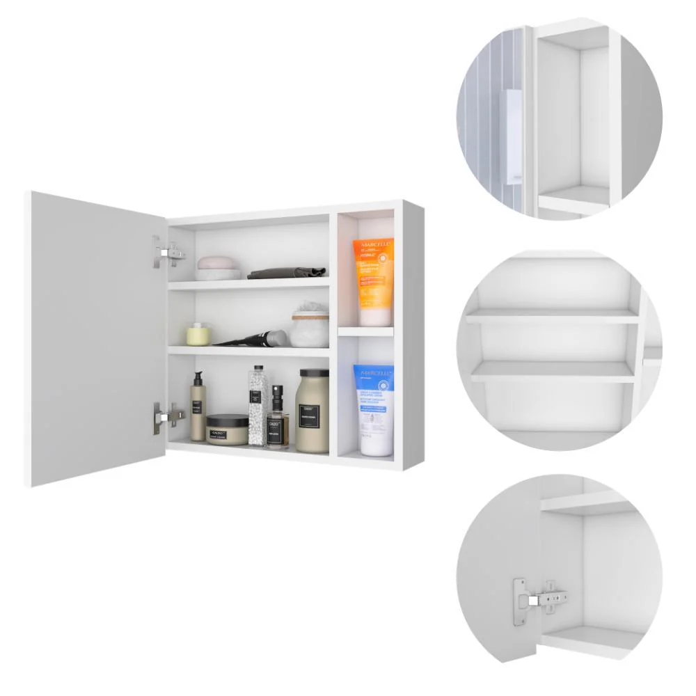 GABINETE DE BAÑO OMAN, BLANCO, CON UN ESPEJO Y FACIL INSTALACION ZF - Image 5