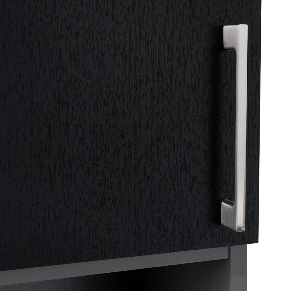 GABINETE DE BAÑO OPORTO, WENGUE Y PLATA OSCURO, CON ESPACIO PARA GUARDAR OBJETOS DE ASEO PERSONAL - Image 13