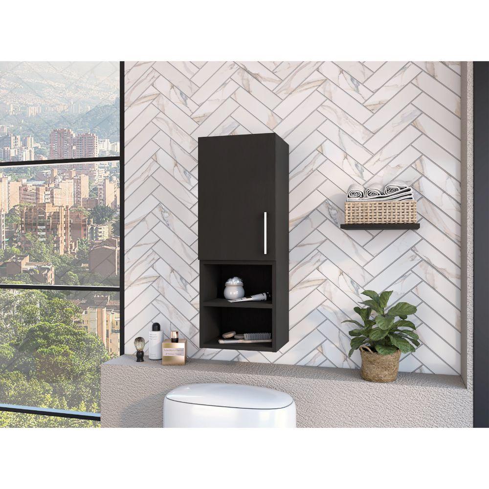 GABINETE DE BAÑO OPORTO, WENGUE, CON ESPACIO PARA GUARDAR OBJETOS DE ASEO PERSONAL ZF