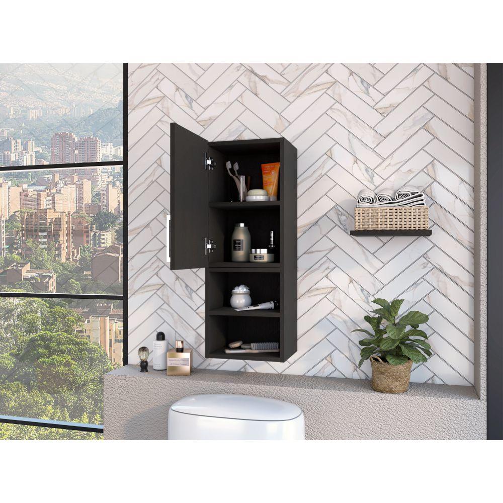 GABINETE DE BAÑO OPORTO, WENGUE, CON ESPACIO PARA GUARDAR OBJETOS DE ASEO PERSONAL ZF - Image 4
