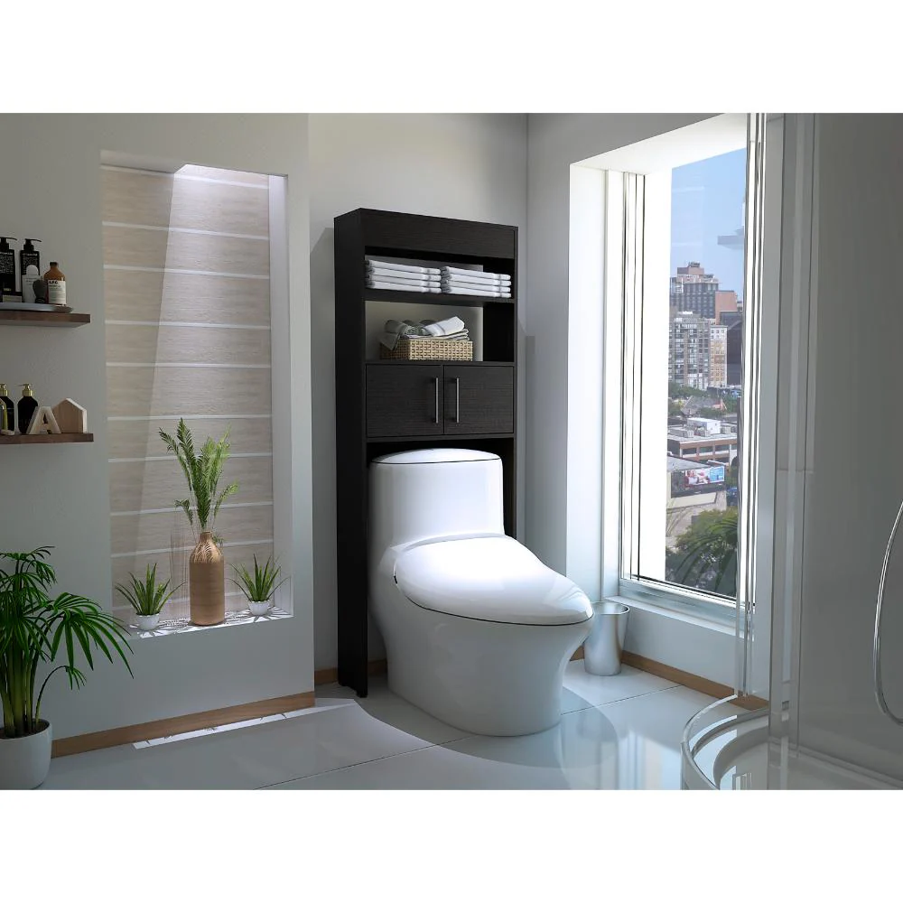GABINETE DE BAÑO OPORTO, WENGUE, AHORRADOR DE ESPACIO - Image 5