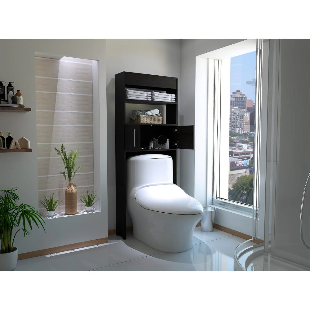 GABINETE DE BAÑO OPORTO, WENGUE, AHORRADOR DE ESPACIO - Image 6