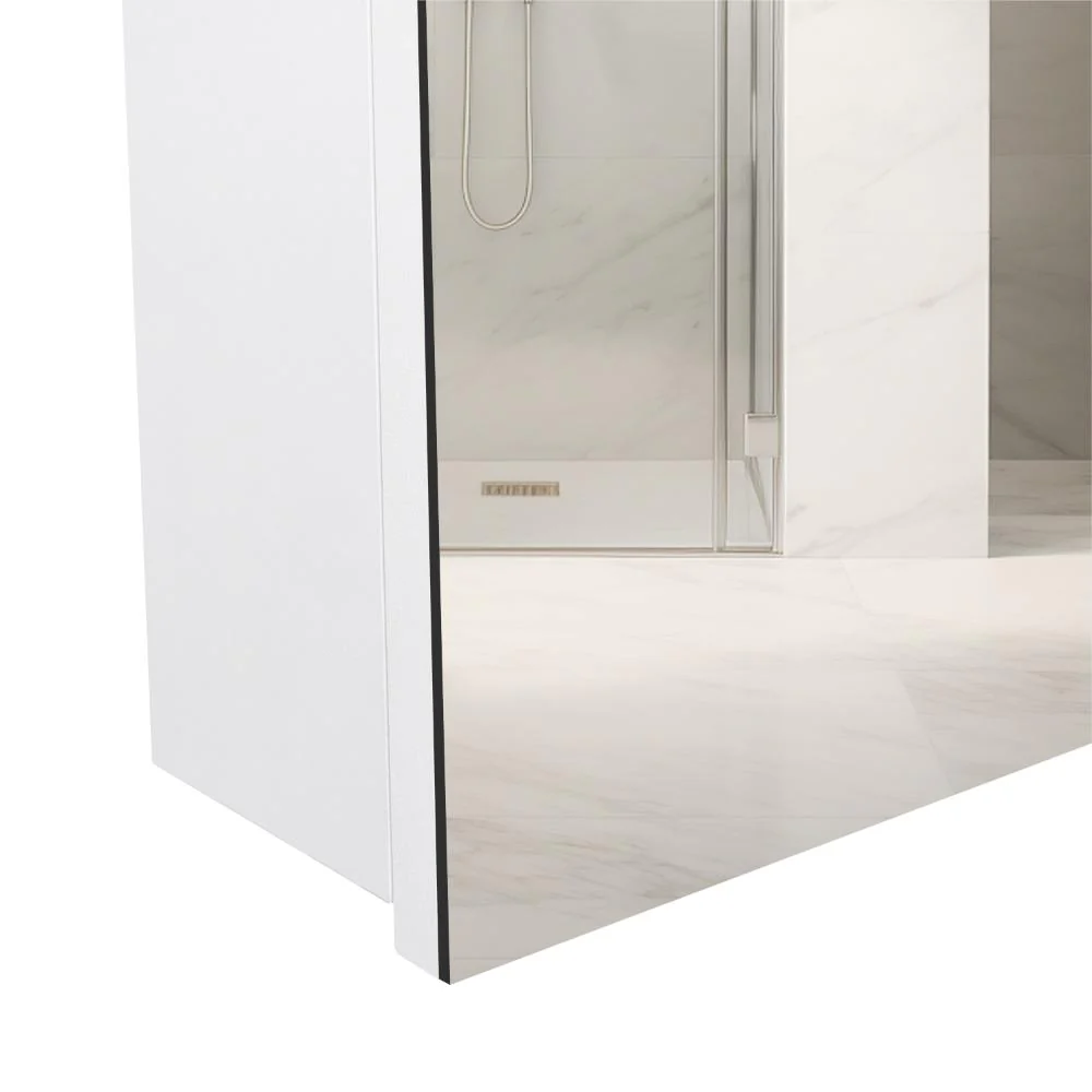 GABINETE DE BAÑO PÉRSICO, BLANCO, CON PUERTA ESPEJO Y DOS ENTREPAÑOS PARA UBICAR OBJETOS - Image 8