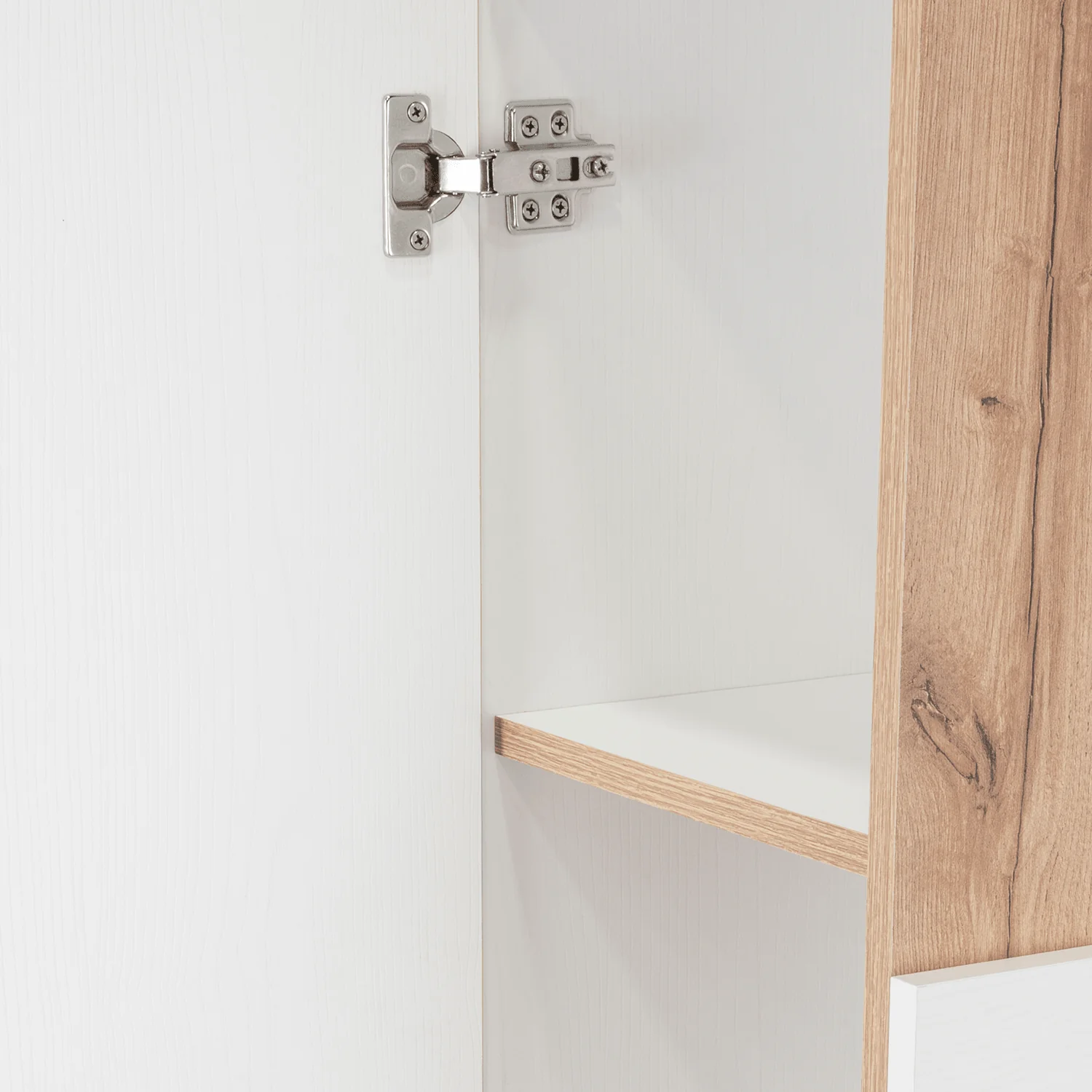 GABINETE DE BAÑO PICASSO, BLANCO Y CAFÉ CLARO, CON ESPACIO PARA GUARDAR OBJETOS DE ASEO  ZF - Image 13