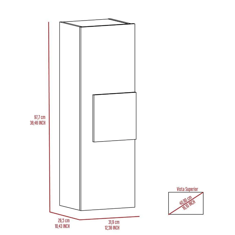 GABINETE DE BAÑO PICASSO, BLANCO Y CAFÉ CLARO, CON ESPACIO PARA GUARDAR OBJETOS DE ASEO  ZF - Image 14