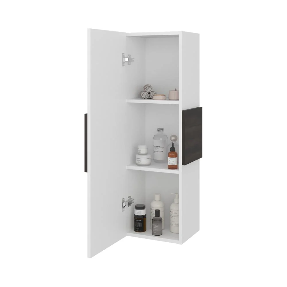 Gabinete de Baño Picasso, Kronos Blanco y Kronos Nogal, con Espacio Para Guardar Objetos de Aseo ZF - Image 2